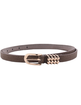 

Buckle Up Women Casual Brown Artificial Leather Belt
