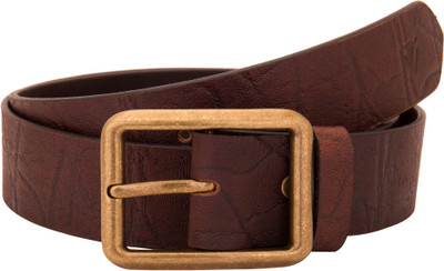 

Valbone Men Casual Brown Genuine Leather Belt, Dark brown