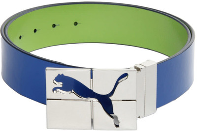 

Puma Men Casual Blue Metal Reversible Belt
