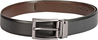

TKWD Leathers Men Casual Black Genuine Leather Reversible Belt