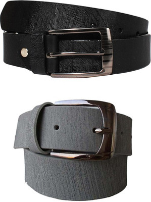 

Klaska Men Casual Black Genuine Leather Belt