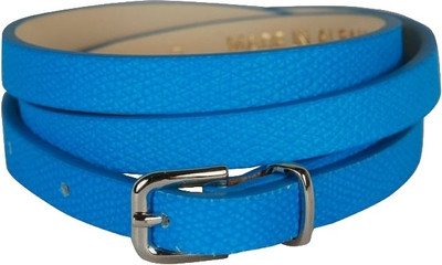 

French Connection Women Blue Genuine Leather Belt, Tropical blue