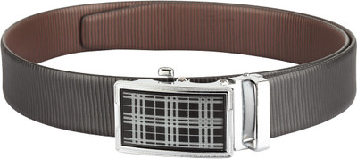 

Teakwood Men Casual Black Genuine Leather Reversible Belt