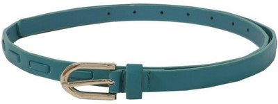 

Lino Perros Women Casual Blue Artificial Leather Belt, Turquoise blue