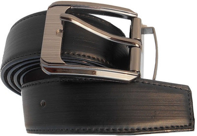 

AmahapGlamourDaze Men Formal Black Artificial Leather Reversible Belt
