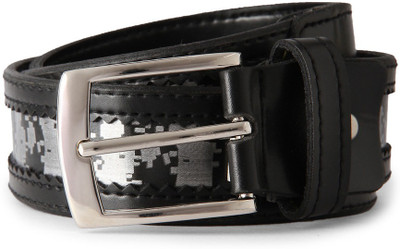

Peter England Men Black Canvas Belt