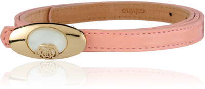 

Calvino Girls Casual, Evening/Party Pink Artificial Leather Belt