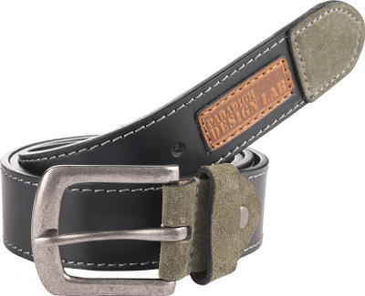 

Paradigm Design Lab Men Casual Black Genuine Leather Belt