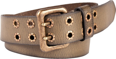 

Fastrack Men Brown Genuine Leather Belt, Olive green