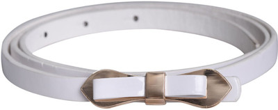 

Tiekart Women Casual White Synthetic Belt