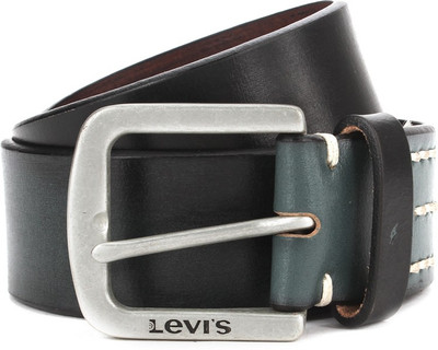 

Levi's Men Black, Green Genuine Leather Belt
