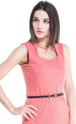 

Kazo Women Casual Black Artificial Leather Belt