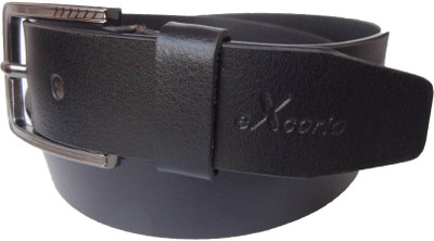 

eXcorio Men Semi-formal Black Genuine Leather Belt
