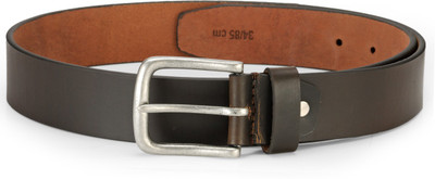 

TKWD Leathers Men Casual Brown Genuine Leather Reversible Belt