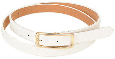 

Young & Forever Women Casual, Evening/Party, Formal, Semi-formal White Artificial Leather Belt, Sleek parker white