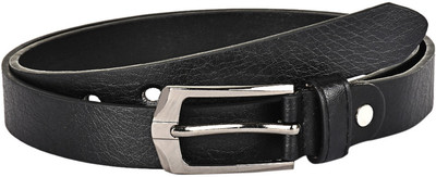 

Buckle Up Women Formal Black Artificial Leather Belt