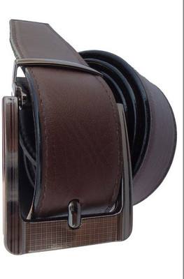 

AmahapGlamourDaze Men Formal Brown Artificial Leather Belt
