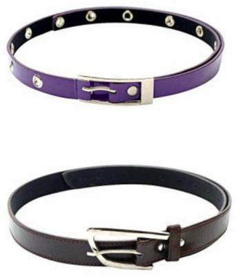 

Skyways Women Casual Brown, Purple Artificial Leather Belt