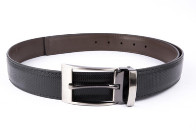 

Leather Hub Men Formal Black, Brown Synthetic Reversible Belt