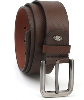 

The Deer Club Men Casual Brown Genuine Leather Belt