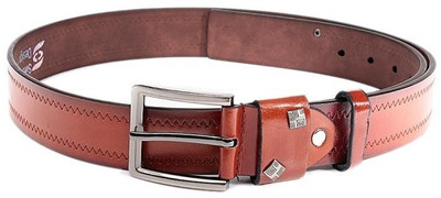 

Swiss Design Men Casual Tan Artificial Leather Belt