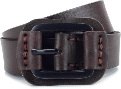 

Flying Machine Men Brown Genuine Leather, Metal Belt