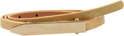 

Antiformal Women Party, Casual Gold Artificial Leather Belt, Golden