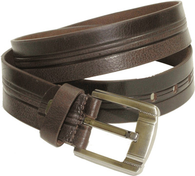 

Alarafaat Men Casual Brown Genuine Leather Belt