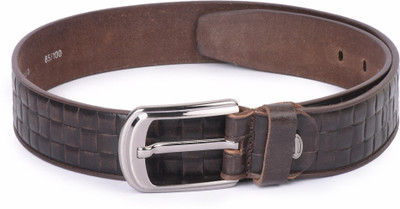 

Buckle Up Men Brown Genuine Leather Belt