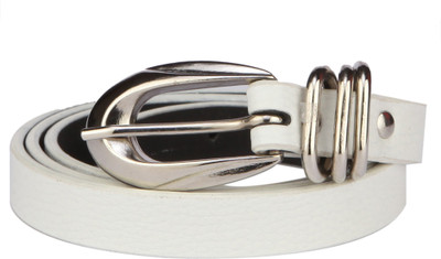 

Skyways Women Casual White Artificial Leather Belt