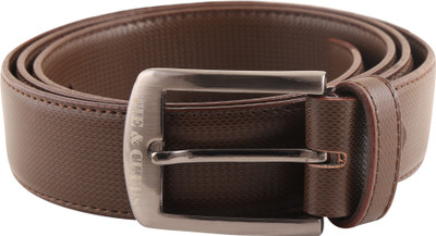

TIE & CUFFS Men Formal, Party, Casual Brown Genuine Leather Belt