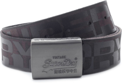 

Superdry Men Black Metal Belt
