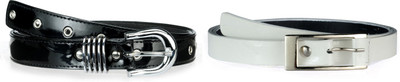 

Allura Women Evening, Party, Casual, Formal Black, White Synthetic Belt