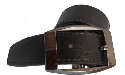 

P&E Men Formal Black Artificial Leather Belt