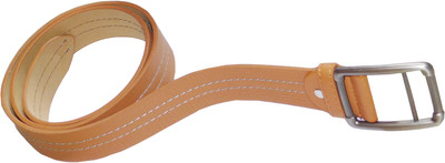 

JTM Trading Men Brown Artificial Leather Belt, Black