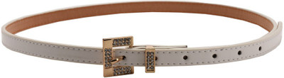 

Tiekart Women Casual White Synthetic Belt