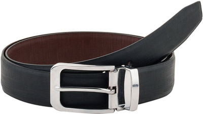 

Brounplus Boys Formal Black Artificial Leather Reversible Belt, Black;brown