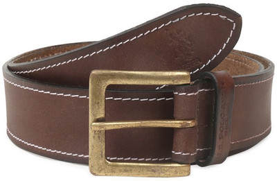 

U.S. Polo Assn Men Casual Brown Genuine Leather Belt, Taupe