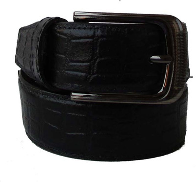 

Klaska Men Casual Black Genuine Leather Belt