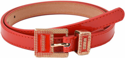 

Tiekart Women Casual Red Metal Belt