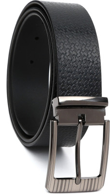 

Regnum Men Formal Black Genuine Leather Belt