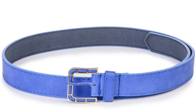 

Buckle Up Women Blue Artificial Leather Belt