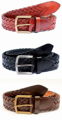 

Tops Men Casual Black, Brown, Tan Genuine Leather Belt