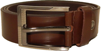 Els Men Casual, Formal Brown Genuine Leather Belt