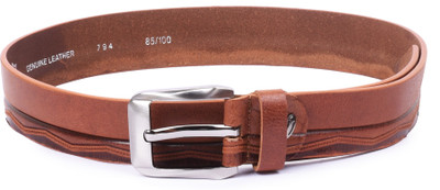 

Buckle Up Men Tan Genuine Leather Belt