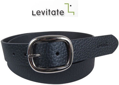 

Levitate Men Casual Black Genuine Leather Belt