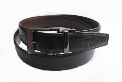 

MADLEY Men Black Genuine Leather Belt