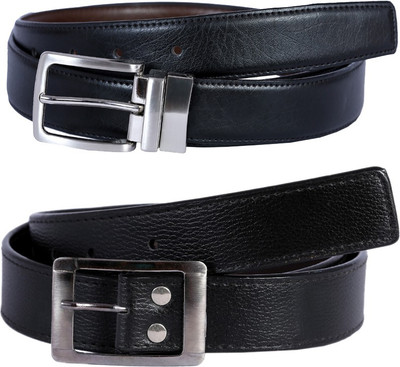 

Hardys Men Black Genuine Leather Reversible Belt