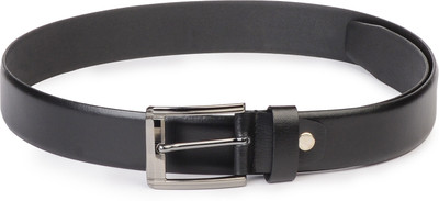 

Buckle Up Men Black Genuine Leather Belt