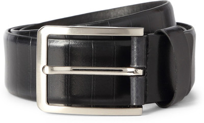 

Peter England Men Black Genuine Leather Belt